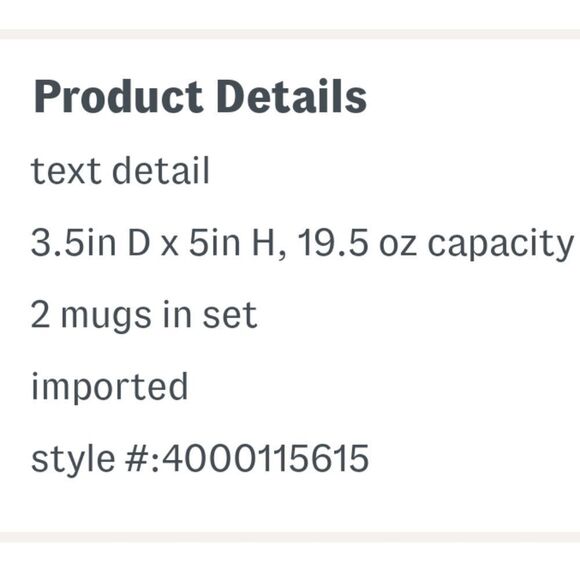 NIB RAE DUNN set of 2 " You're my Jam " & " Mint to be " mugs cups - Picture 3 of 10